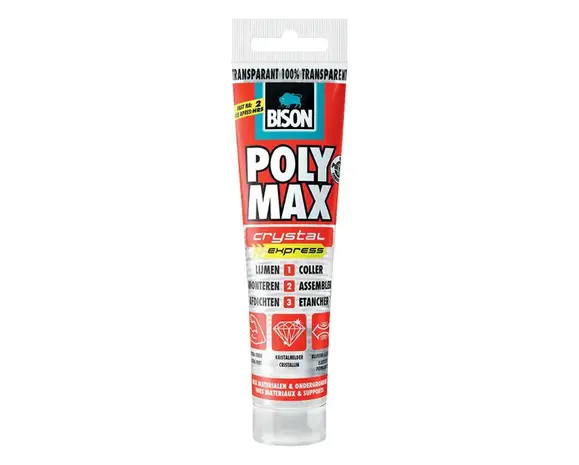 Bison Bison - Polymax Crystal Express - Transparant - Tube 115 Gram