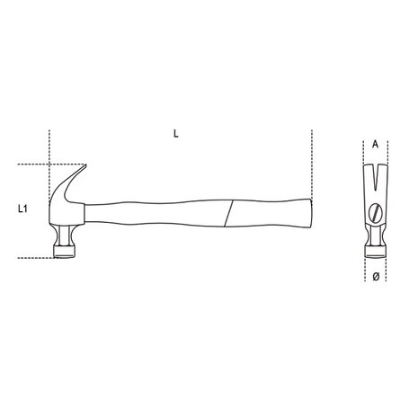 Beta Beta 1375 - Klauwhamer - Houten Steel Beta Beta 1375 - Klauwhamer - Houten Steel