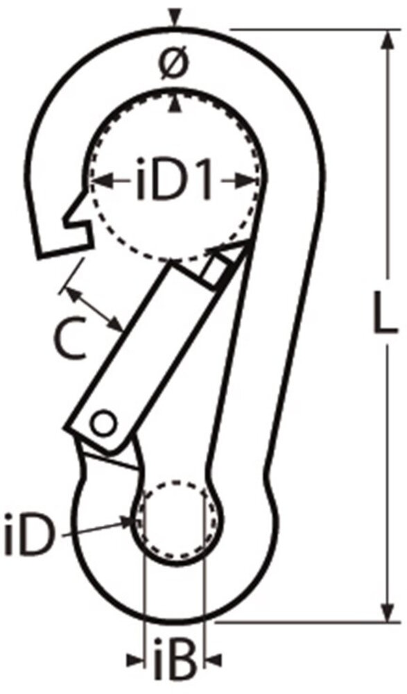 Seilflechter Seilflechter - Karabijnhaak - RVS A4