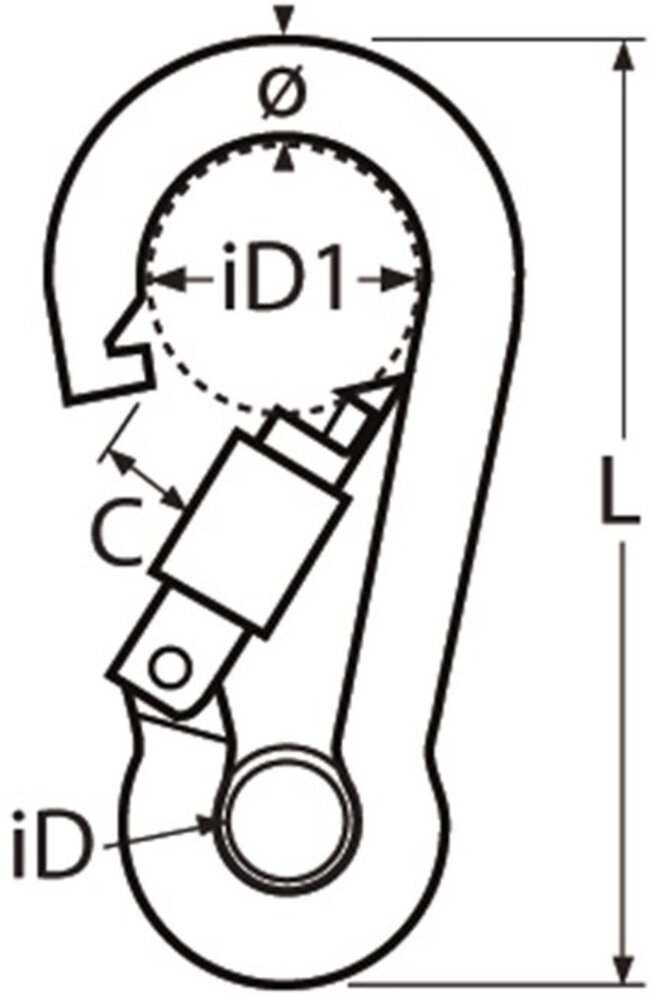 Seilflechter Seilflechter - Karabijnhaak - Borgmoer - Oog - RVS A4 Seilflechter Seilflechter - Karabijnhaak - Borgmoer - Oog - RVS A4