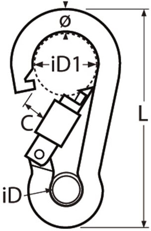Seilflechter Seilflechter - Karabijnhaak - Borgmoer - Oog - RVS A4 Seilflechter Seilflechter - Karabijnhaak - Borgmoer - Oog - RVS A4