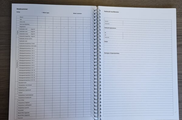 Coöperatie Westvoorn Logboek - vis/machinekamer Coöperatie Westvoorn Logboek - vis/machinekamer