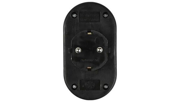 Benson Benson - Tweeweg Stekker - Randaarde - Verticaal - Zwart Benson Benson - Tweeweg Stekker - Randaarde - Verticaal - Zwart