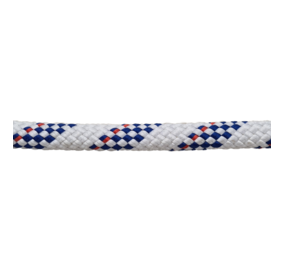 Seilflechter Seilflechter - Dyneema Val - Super 32 - 12mm - Wit/Blauw - Breeksterkte 6225kg Seilflechter Seilflechter - Dyneema Val - Super 32 - 12mm - Wit/Blauw - Breeksterkte 6225kg