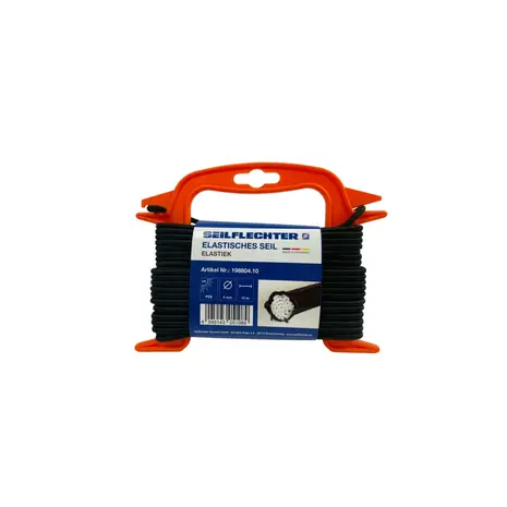 Seilflechter Seilflechter - Elastiek - Zwart - 4mm - Op Haspel