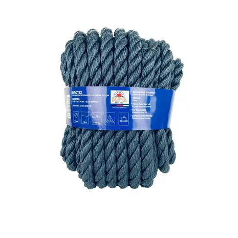 Seilflechter Seilflechter - Birotex - 3-strengs Polypropyleen - Navy - 10mm - Bundel Seilflechter Seilflechter - Birotex - 3-strengs Polypropyleen - Navy - 10mm - Bundel