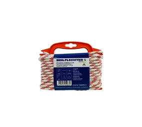 Seilflechter Seilflechter - Atlantic Compact Lijn - Wit/Rood - 6mm - Op Haspel Seilflechter Seilflechter - Atlantic Compact Lijn - Wit/Rood - 6mm - Op Haspel
