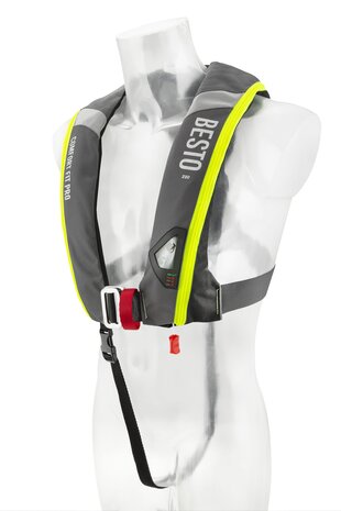 Besto Besto - Automatisch Reddingsvest - 220N - Comfort Fit Pro - Geel Besto Besto - Automatisch Reddingsvest - 220N - Comfort Fit Pro - Geel
