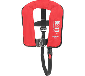 Besto Besto - Automatisch Reddingsvest - 100N - Junior - Rood Besto Besto - Automatisch Reddingsvest - 100N - Junior - Rood
