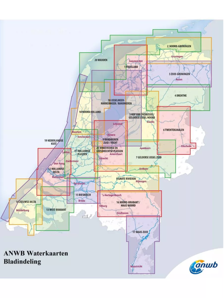 ANWB Waterkaart 12 - Hollandse Delta