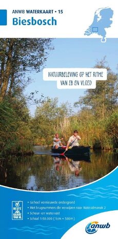 ANWB Waterkaart 15 - Biesbosch ANWB Waterkaart 15 - Biesbosch