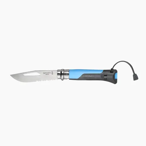 Opinel Opinel Zakmes N°08 Outdoor - rvs - Virobloc - fluit Opinel Opinel Zakmes N°08 Outdoor - rvs - Virobloc - fluit