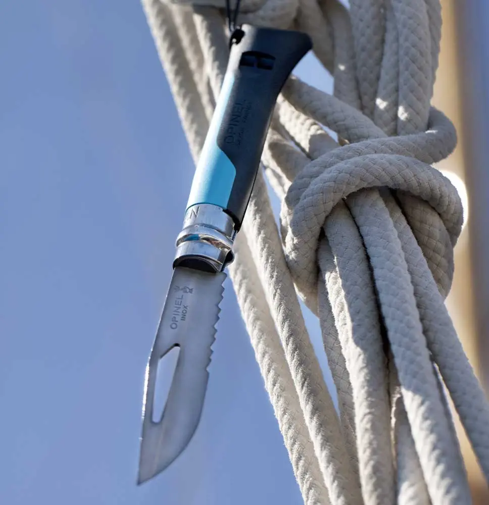 Opinel Opinel Zakmes N°08 Outdoor - rvs - Virobloc - fluit Opinel Opinel Zakmes N°08 Outdoor - rvs - Virobloc - fluit