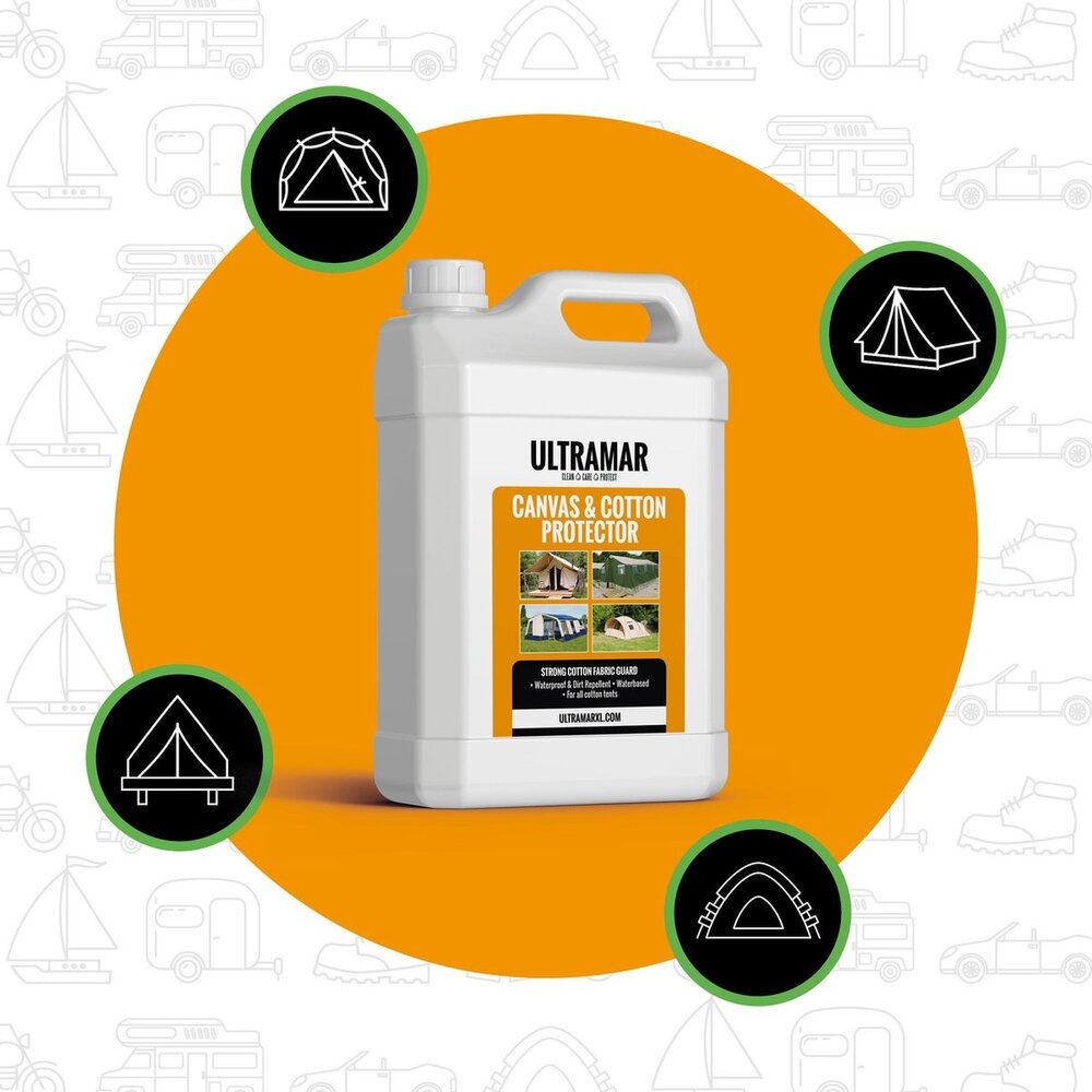 Ultramar Ultramar -	 Impregneermiddel voor katoen: Canvas & Cotton Protector - 5L Ultramar Ultramar -	 Impregneermiddel voor katoen: Canvas & Cotton Protector - 5L