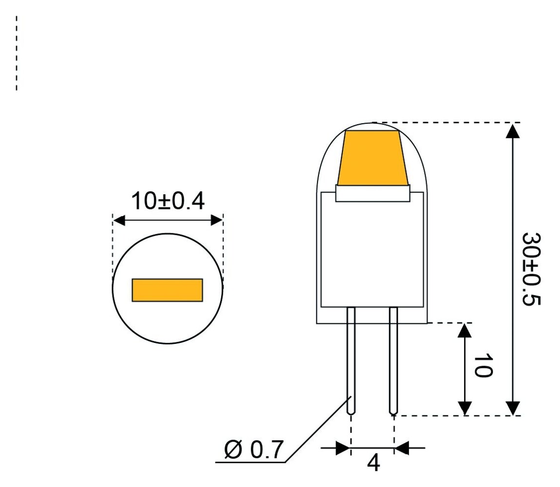 Talamex Talamex - Ledlamp - 1W - 10-30V - 2800K - 110 lm - G4 Talamex Talamex - Ledlamp - 1W - 10-30V - 2800K - 110 lm - G4