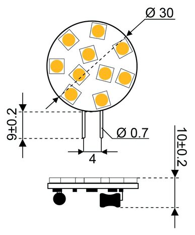 Talamex Talamex - Ledlamp - 2W - 8-30V - 2700K - 160 lm - G4 Talamex Talamex - Ledlamp - 2W - 8-30V - 2700K - 160 lm - G4