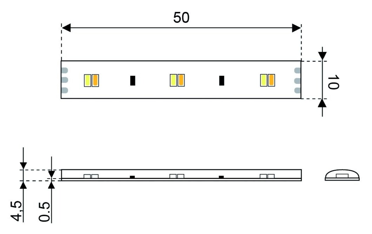 Talamex Talamex - Ledstrip - 12V - IP65 - 50cm Talamex Talamex - Ledstrip - 12V - IP65 - 50cm
