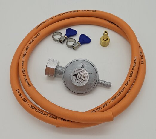 Multiflame Gas aansluitset voor Multiflame Wokbrander - 1,5 meter