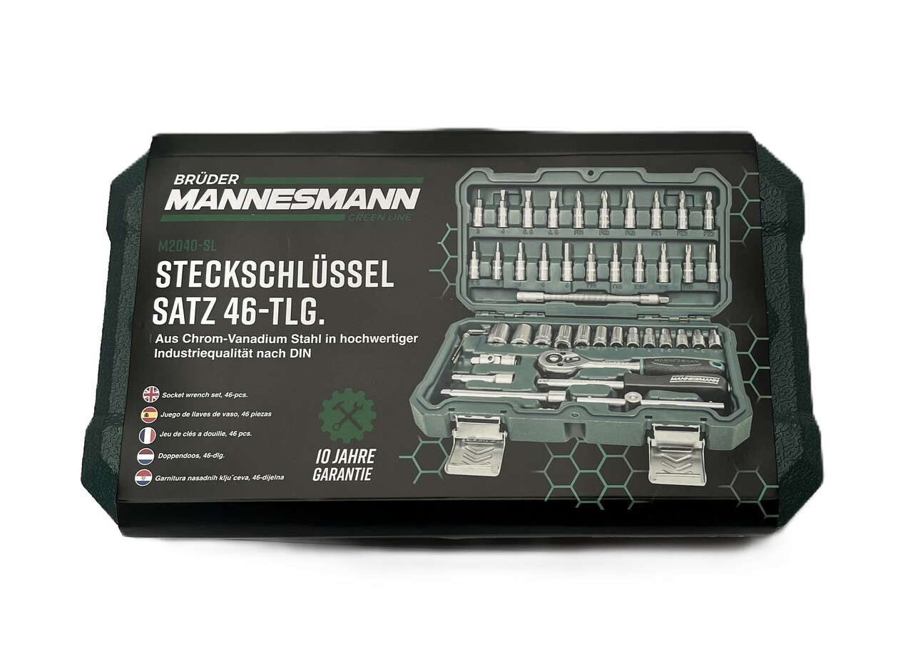 Brüder Mannesmann Brüder Mannesmann - Doppendoos 1/4" - 46-delig - 2040 Brüder Mannesmann Brüder Mannesmann - Doppendoos 1/4" - 46-delig - 2040