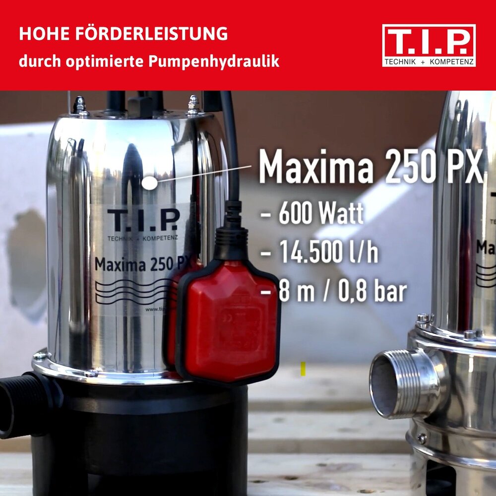 T.I.P. T.I.P. Maxima 250 PX Vuil water dompelpomp T.I.P. T.I.P. Maxima 250 PX Vuil water dompelpomp