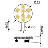 Talamex Talamex - Ledlamp - 1.2W - 10-30V - 3000K - 135 lm - G4