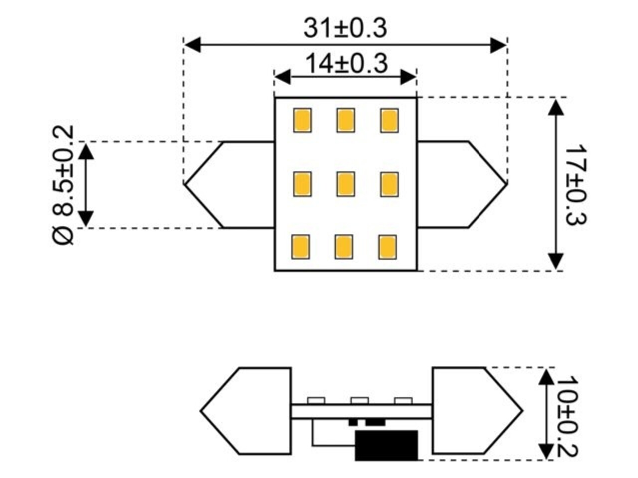 Talamex Talamex - Ledlamp - 1.9W/1.3W/0.7W - 10-30V - 2700K - 170 lm/110 lm/55 lm - G4