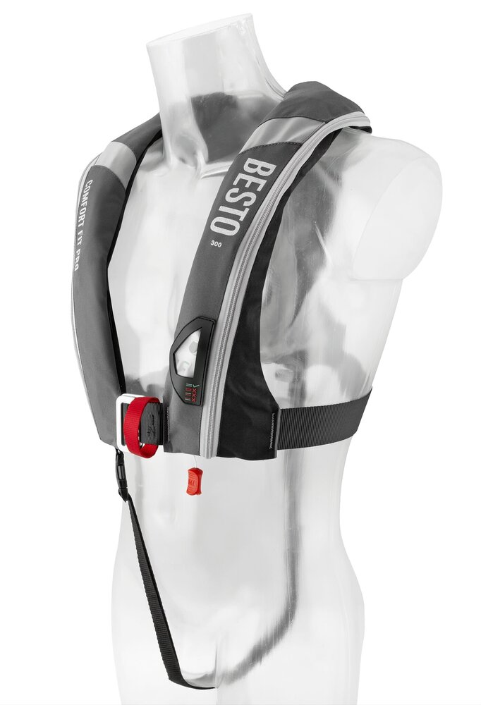 Besto Besto - Automatisch Reddingsvest - 300N - Comfort Fit Pro - Antraciet - Copy Besto Besto - Automatisch Reddingsvest - 300N - Comfort Fit Pro - Antraciet - Copy
