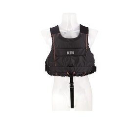 Besto Besto Sailor - Zeilvest - 50N - Ripstop Nylon - Zwart/Rood Besto Besto Sailor - Zeilvest - 50N - Ripstop Nylon - Zwart/Rood
