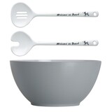 Marine Business Marine Business - Welcome on Board Saladeschaal + Bestek - Melamine Marine Business Marine Business - Welcome on Board Saladeschaal + Bestek - Melamine