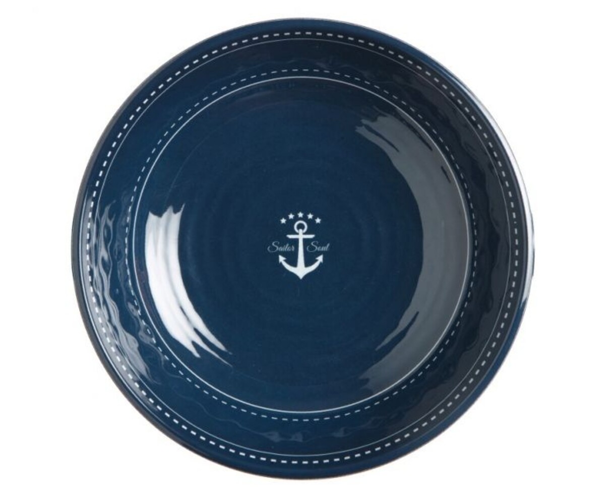 Marine Business Marine Business - Sailor Soul Diep Bord - Melamine - 22cm - Blauw Marine Business Marine Business - Sailor Soul Diep Bord - Melamine - 22cm - Blauw