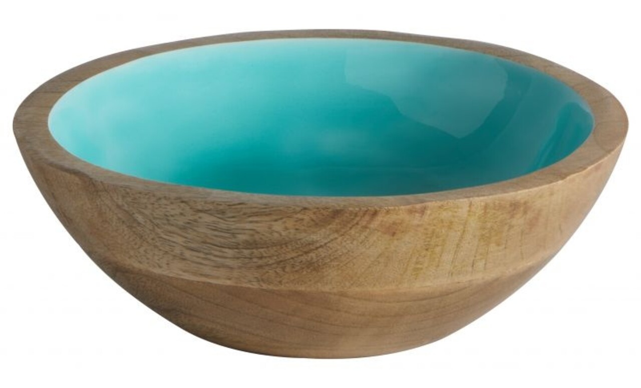 Marine Business Marine Business – Set van 2 Mangohouten Kommen – Acqua & Wit Marine Business Marine Business – Set van 2 Mangohouten Kommen – Acqua & Wit