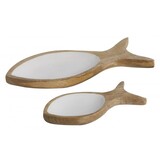 Marine Business Marine Business – Set Serveerschalen in Visvorm – Mangohout – 2 stuks Marine Business Marine Business – Set Serveerschalen in Visvorm – Mangohout – 2 stuks