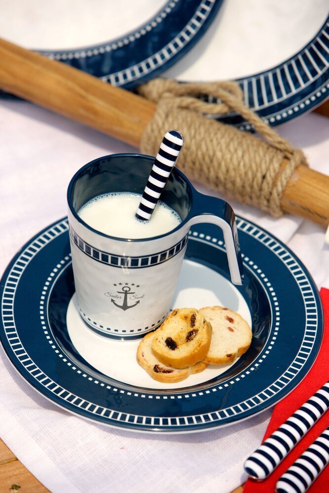 Marine Business Marine Business – Sailor Soul Mok – Melamine - 10,5 cm – Stapelbaar Marine Business Marine Business – Sailor Soul Mok – Melamine - 10,5 cm – Stapelbaar