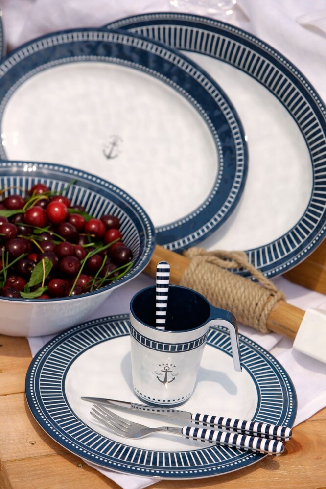 Marine Business Marine Business – Sailor Soul Mok – Melamine - 10,5 cm – Stapelbaar Marine Business Marine Business – Sailor Soul Mok – Melamine - 10,5 cm – Stapelbaar