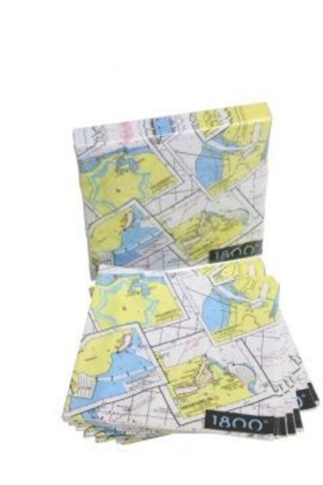 ARC marine 1800 – Nautische Servetten – 20 Stuks – 33x33 cm