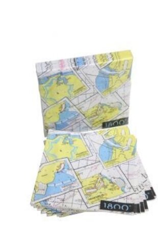 ARC marine 1800 – Nautische Servetten – 20 Stuks – 33x33 cm