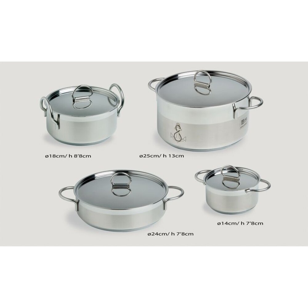 Marine Business Marine Business - Kitchen Pannenset 7-delig - RVS Marine Business Marine Business - Kitchen Pannenset 7-delig - RVS