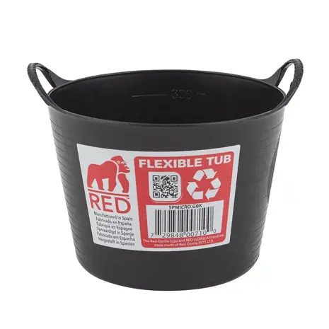 Red Gorilla® Tubtrug - Flexibele kuip - 300ml Micro Red Gorilla® Tubtrug - Flexibele kuip - 300ml Micro
