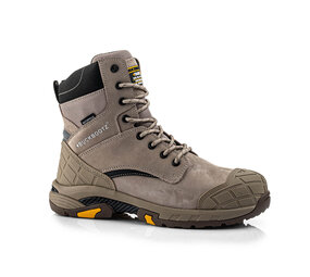 Buckler Boots Buckbootz Tradez Blast - Hoge Veterschoen met Rits - S7S - Waterdicht - Metaalvrij - Stone Buckler Boots Buckbootz Tradez Blast - Hoge Veterschoen met Rits - S7S - Waterdicht - Metaalvrij - Stone
