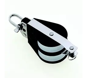 Seilflechter Seilflechter - Kunststof Tweeschijfs Blok - D-sluiting - Hondsvot - 12mm Seilflechter Seilflechter - Kunststof Tweeschijfs Blok - D-sluiting - Hondsvot - 12mm