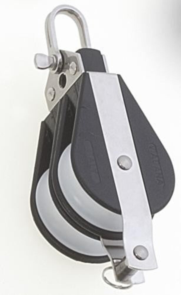 Seilflechter Seilflechter - Kunststof Tweeschijfs Blok - D-sluiting - 12mm