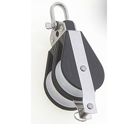 Seilflechter Seilflechter - Kunststof Tweeschijfs Blok - D-sluiting - 12mm Seilflechter Seilflechter - Kunststof Tweeschijfs Blok - D-sluiting - 12mm