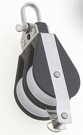 Seilflechter Seilflechter - Kunststof Tweeschijfsblok - Kogellager  - Ø 12 mm