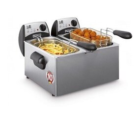 Fritel Fritel - FR 1850 Duo - Koude Zone Friteuse - 2 x 3L - Zilver/Zwart Fritel Fritel - FR 1850 Duo - Koude Zone Friteuse - 2 x 3L - Zilver/Zwart