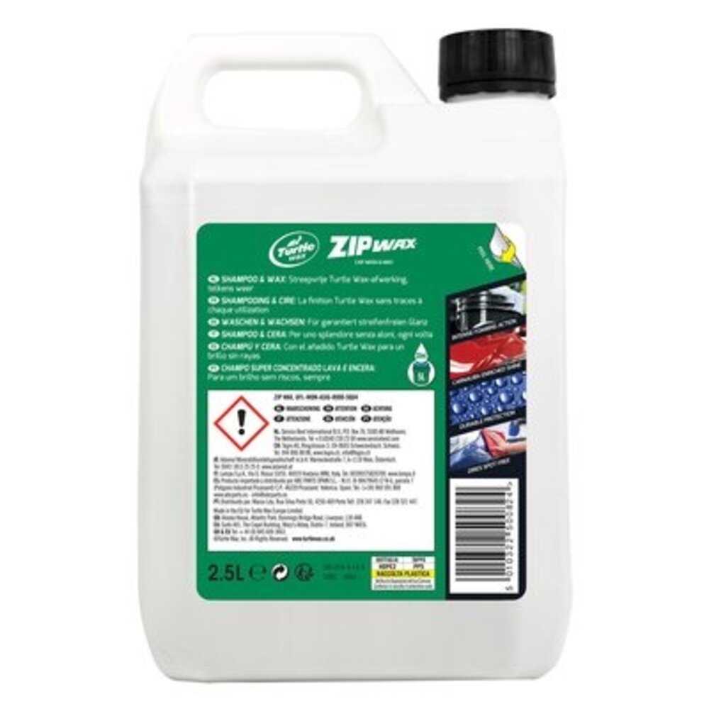 Turtle wax Turtle Wax 52882 Zip Wax Shampoo 2.5 Liter