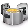 Fritel Friteuse FR 1480 - Frituurpan - 4L - 3000W - Antistofdeksel - 3 tot 5 Pers. - Enkel olie - Rond
