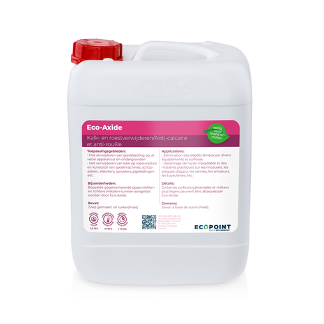 Ecopoint Eco-Point Eco-Axide - Kalk- en Roestverwijderaar - Biologisch Afbreekbare Zure Reiniger - Geconcentreerd
