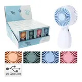 Basic Basics - Handventilator - USB Oplaadbaar - Diverse Kleuren - 6 x 4,5 x 12,5 cm