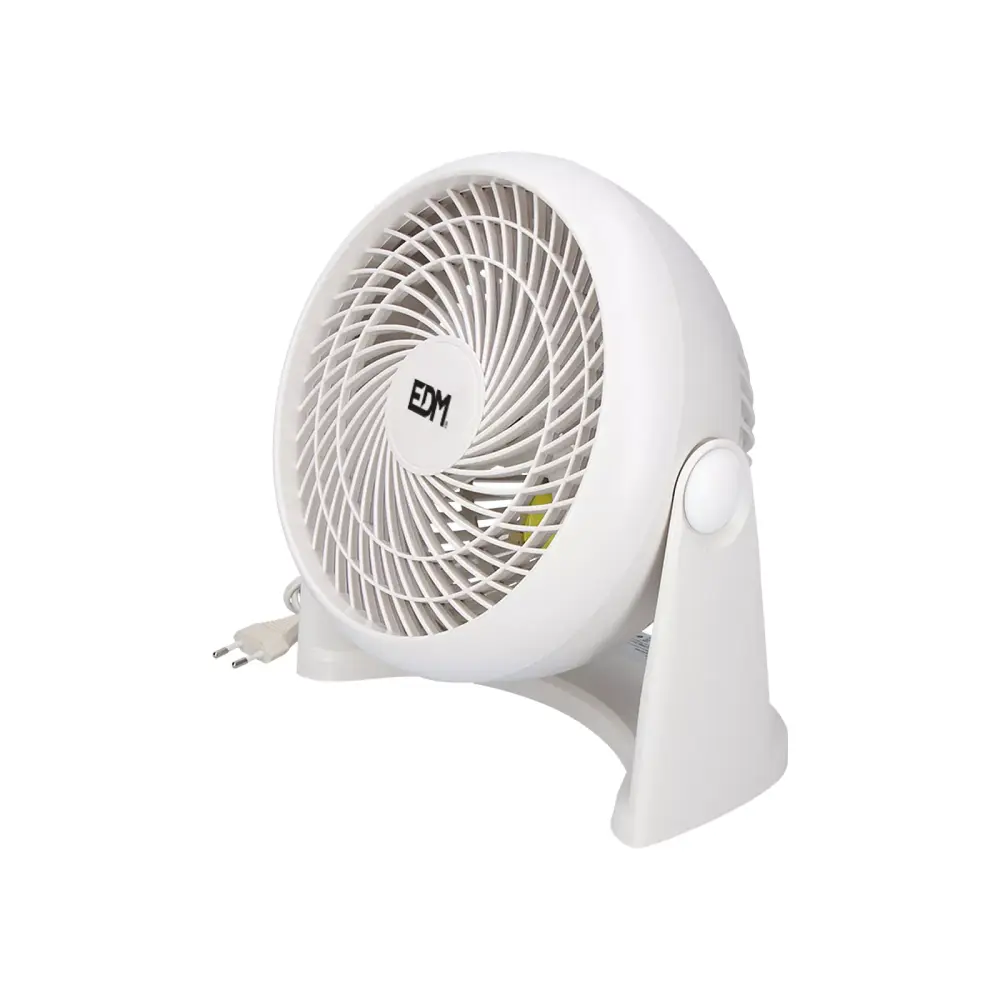 EDM EDM - 2-in-1 Ventilator - Vloer- en Wandmodel - 50W - Wit - Ø18 cm