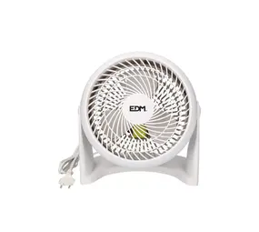 EDM EDM - 2-in-1 Ventilator - Vloer- en Wandmodel - 50W - Wit - Ø18 cm